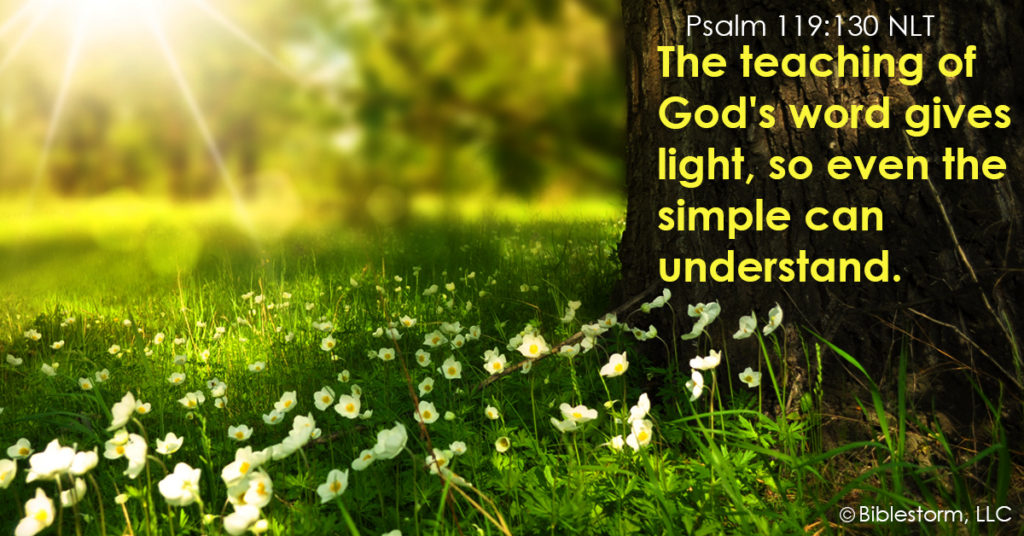 The teaching of God's Word gives light